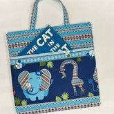 Reading Pillow - Travel Pocket Pillow - Blue Jungle - Lake Wind Studio